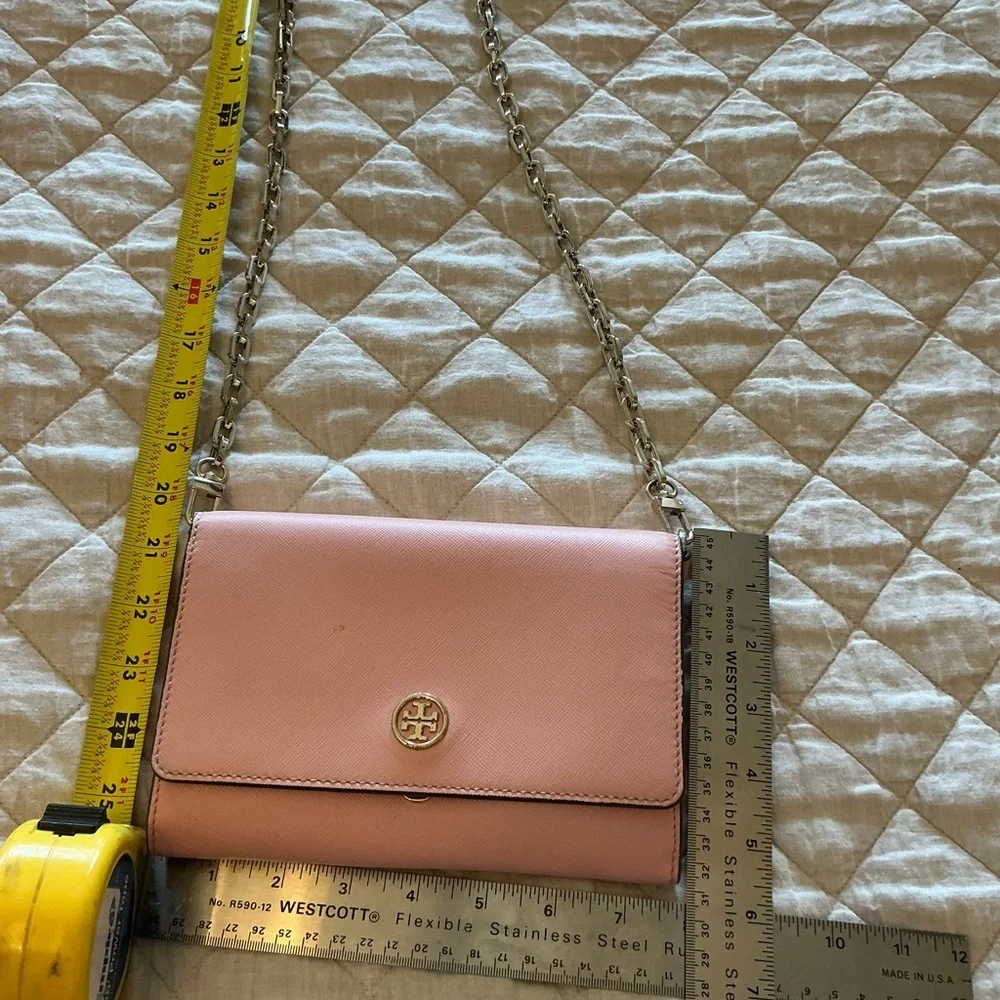 Tory Burch Blush Crossbody Bag with Gold Chain